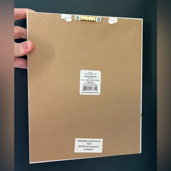 Lavender Floral Wall Art Frame Botanical Print Threshold Gold Rustic Cottagecore - Picture 2 of 3